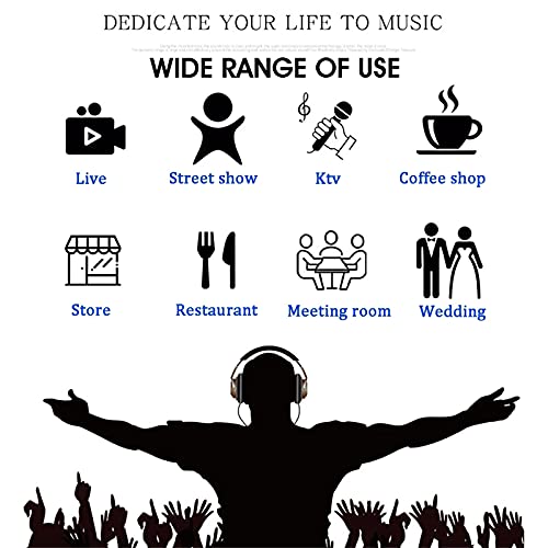 WanuigH Audio-Mixer 7-kanaals Bluetooth Audio Mixer Control DJ-microfoon met LED Digitaal Display Muziekstroom… - Image 5