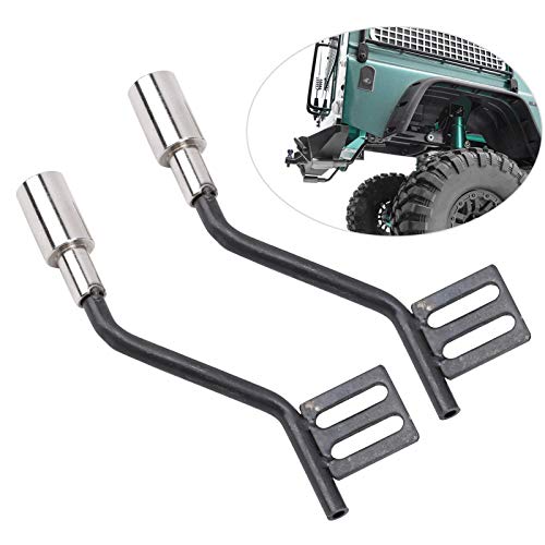 Summer Surprise Trx4 Defender Accessories,Traxxas Trx4 Accessories,1pair Metal Rc Car Simulation Decoration Exhaust Pipe Accessories For Scx10 1/10 - Image 2