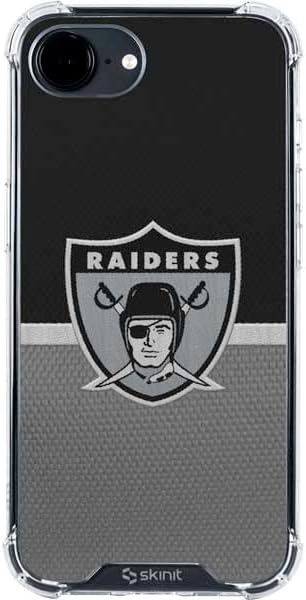 Skinit Clear Phone Case Compatible with iPhone 16e - Officially Licensed NFL Las Vegas Raiders Design