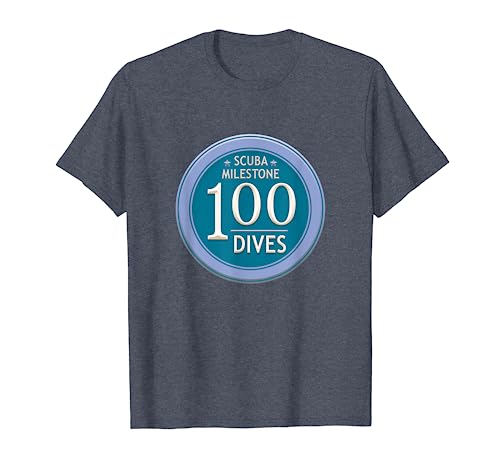 100 Dives Milestone Scuba Diver Commemorate 100 Logged Dives T-Shirt
