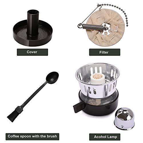 LUEUR 5-Cup Siphon Coffee Maker