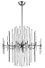 Cyan Design 07625 Quebec 6 Light Large Pendant in Satin Nickel with Clear glass