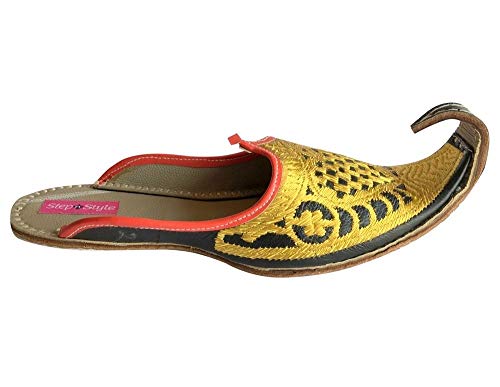 Indian Men Shoes Khussa Traditional Handmade Flipflops Leather Jutties3