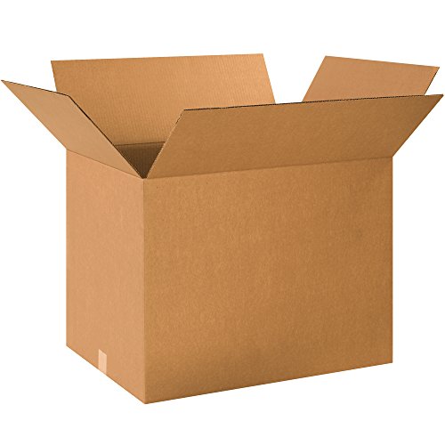 Partners Brand P241818 Corrugated Boxes, 24'L x 18'W x 18'H, Kraft (Pack of 10)