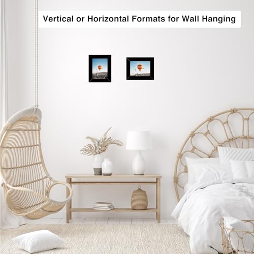 Image of JCJMY 3x4 Picture Frame Black for Tabletop or Wall, 3 x 4 Wall Gallery Poster Photo Frame with Shatter Resistant Plexiglass, Black