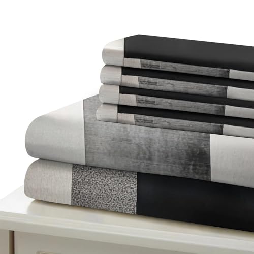 Linge de lit imprimé 3D de qualité supérieure bleu botanique microfibre