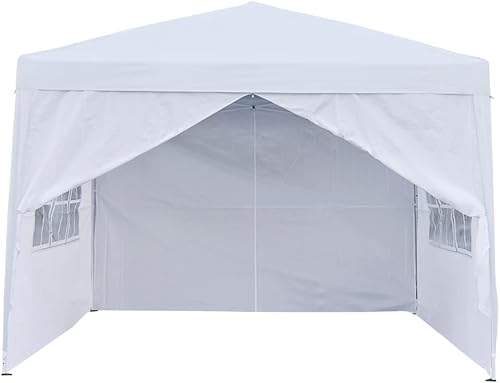 Miniatura 6 de Panana Carpa desplegable para exteriores, carpa de 8.2 x 8.2 pulgadas, toldo plegable con 4 paredes laterales y bolsa de transporte para festival,