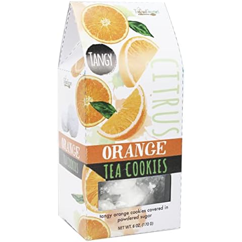 Too Good Gourmet 6 Pack of Orange Tea Cookies | Soft Baked to Perfection | Powder Sugar Topping | Great Gift Cover