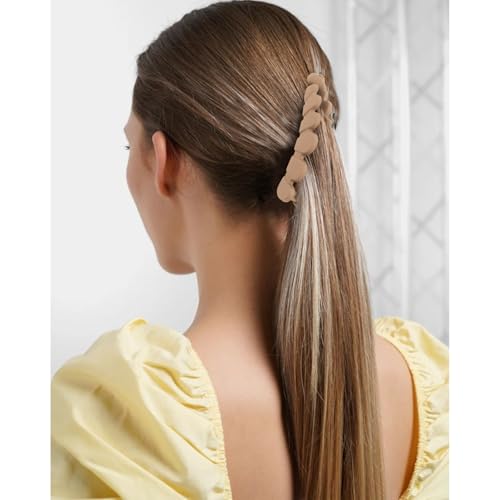 4 piezas pinza banana para cabello fino miniatura 6