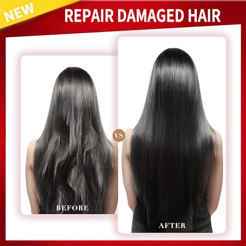 Magic Hair Care,Revitalisant Sans Rinçage Lissant Pour Les Cheveux,Une Touche De Sérum De Soin Capillaire Magique,Après-Shampooing Sans Rinçage Lissant Pour Cheveux Bouclés,Secs Et Abîmés – Image 6