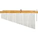 Tycoon Percussion 36 Chrome Chimes With Natural Finish Wood Bar