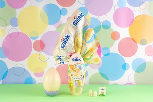 GALAK Uovo di Pasqua 2026 Cioccolato Bianco con Sorpresa e 2 Cioccolatini 240g - Immagine 5