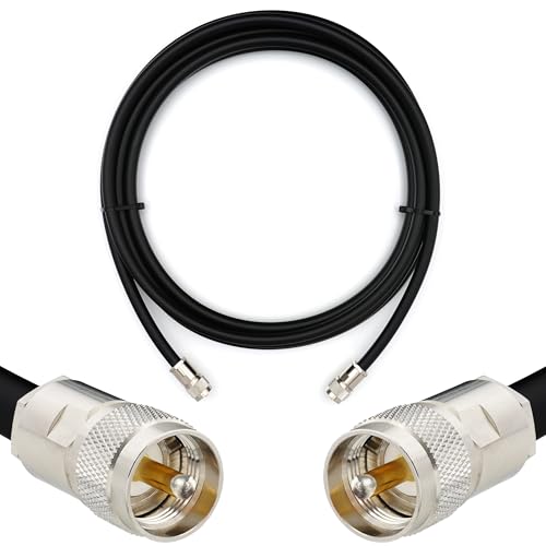 RANGEFUL 10m PL259 UHF Koaxialkabel — Wetterfestes 8D-FB Verlängerungskabel mit PL-259 Stecker — Ultra-Verlustarmes PL Kabel für CB Funk HAM Funkgerät SWR Antennen Amateurfunk