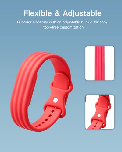 Correa transpirable para Fitbit Air que evita el sudor con silicona suave ajustable 4