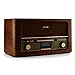 Produktbild auna Belle Epoque 1906 Stereoanlage - Retroanlage, Digitalradio, UKW und DAB+, Bluetooth, Fernbedienung, USB, Digitalisierungsfunktion, Hellbraun