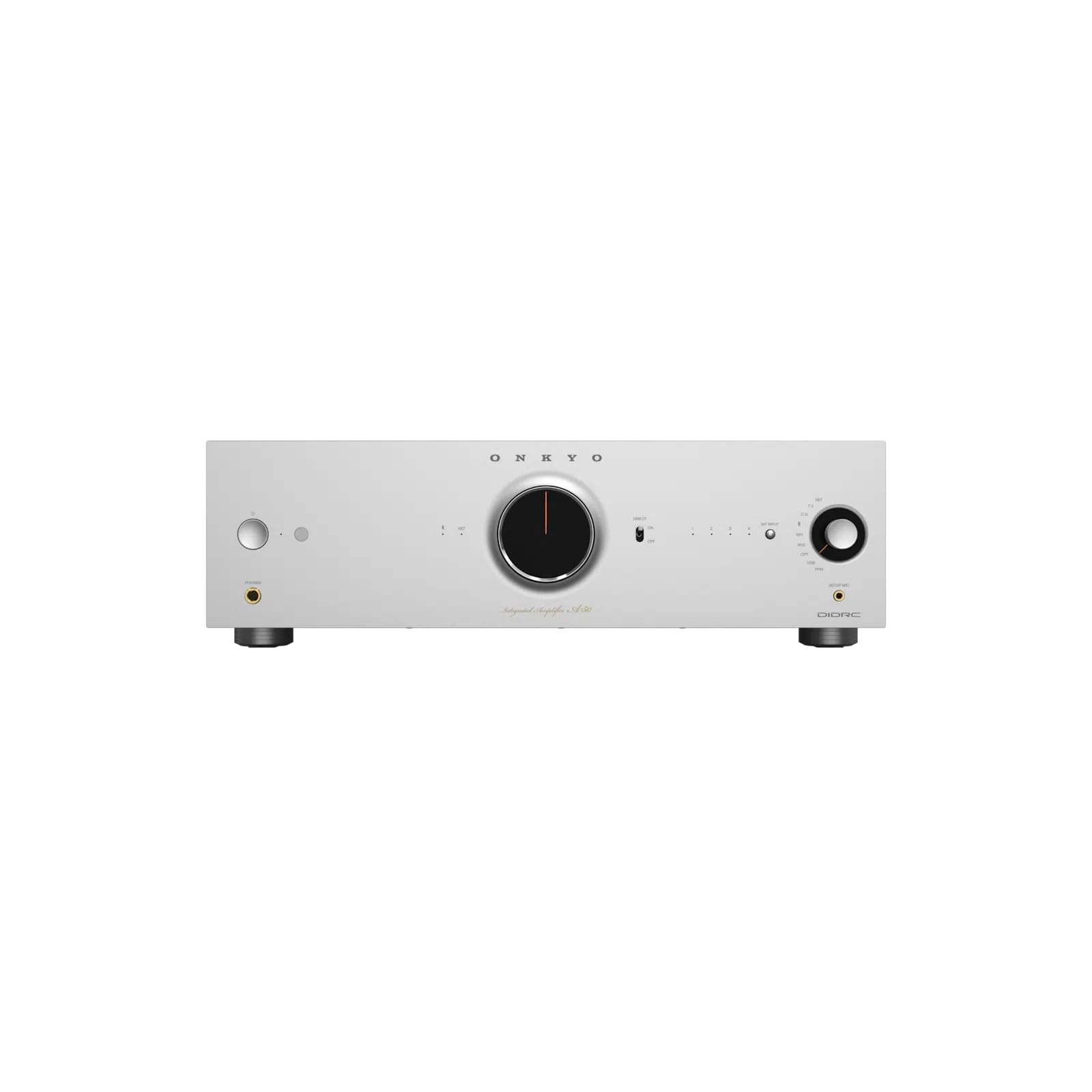 Onkyo A-50 Amplificatore Integrato di Rete Soluzione Tutto in Uno con Dirac Live - Silver