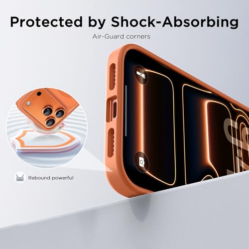 Image of CACOE Magnetic Case for iPhone 17 Pro 6.3 inch, Orange