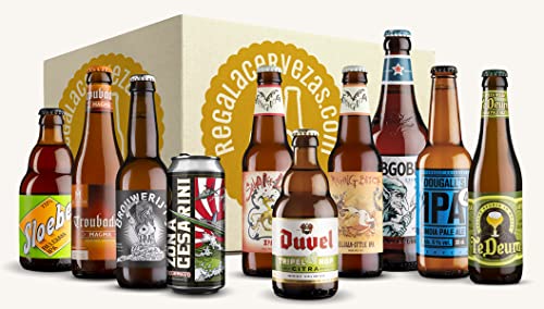 Cervezas IPA del Mundo Regalo (Pack 10 variedades) - Pack Cervezas del Mundo Regalo - Cervezas del Mundo - Pack Cervezas Degustación - Set de Cervezas del Mundo - Pack Cervezas Internacionales