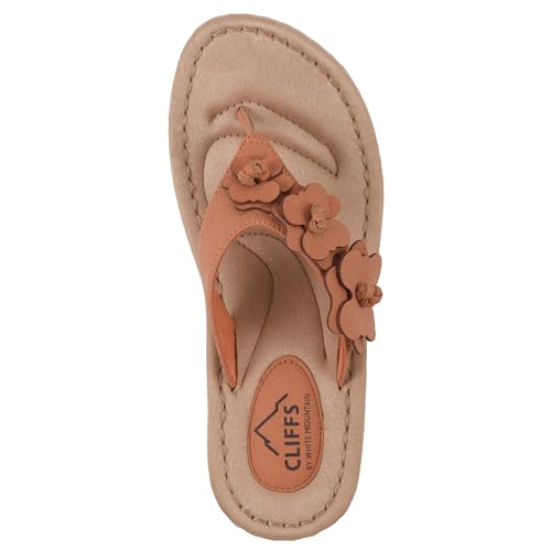 Image of Cliffs by White Mountain Women's Cushioned Cassilia Floral Sandal