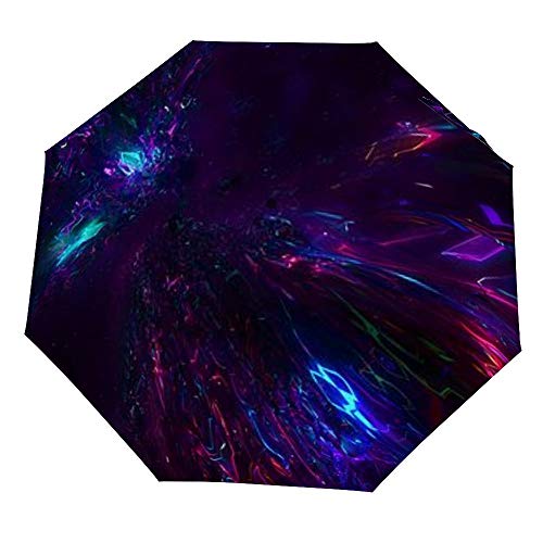 Parapluie coupe-vent ZIYA pliable et compact avec motifs géométriques