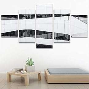 SIGNWIN 5 Panel Canvas Wall Art Solid Structures...