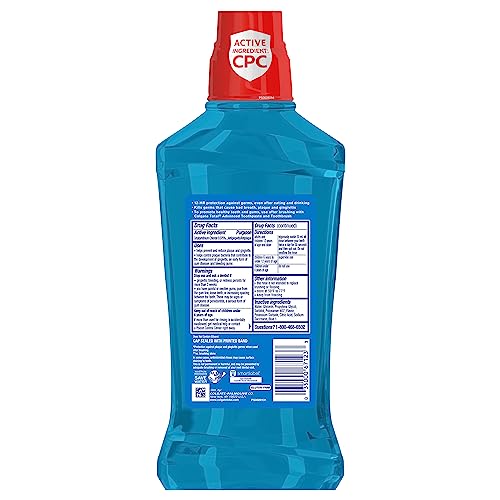 Colgate Total Mouthwash, Alcohol Free Mouthwash, Peppermint, 33.8 Ounce, (Pack of 3) - Image 6