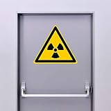 Zone-Stickers Autocollant Panneau Danger matières radioactives ou radiations ionisantes - ISO7010 - W003-20cm x 17.3cm