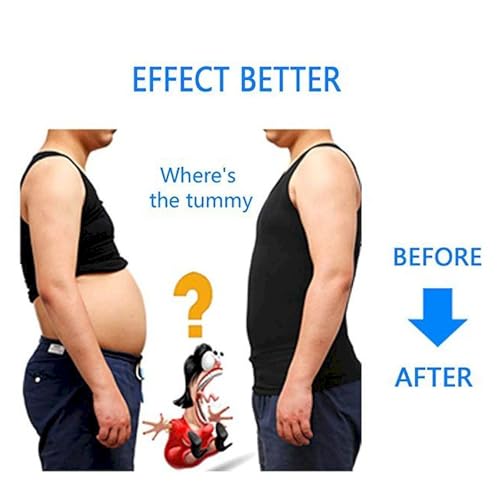 Mens Slimming Body Shaper Compression Vests Workout Muscle Tank miniatura 5
