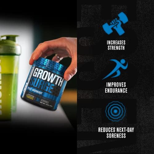 Growth Surge Creatine Post Workout w/ L-Carnitine - Daily Muscle Builder & Recovery Supplement with Creatine Monohydrate, Betaine, L-Carnitine L-Tartrate - 30 Servings, Blueberry Lemonade 4 Growth Surge Creatine Post Workout w/ L-Carnitine - Daily Muscle Builder & Recovery Supplement with Creatine Monohydrate, Betaine, L-Carnitine L-Tartrate - 30 Servings, Blueberry Lemonade