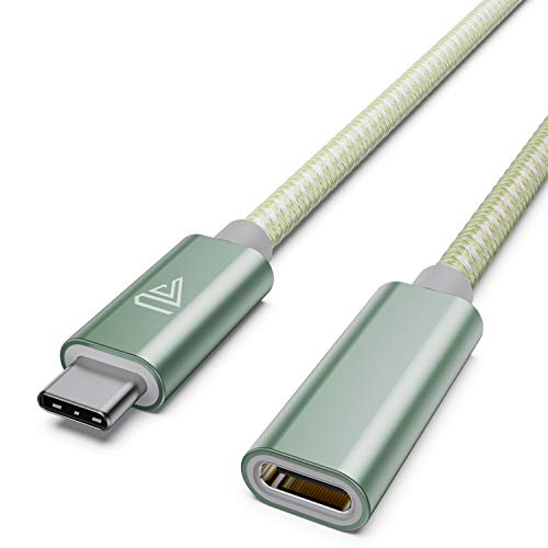 Faracent USB C Extension Cable (20Gbps/240W/3.3Ft), USB 3.2 Type C 3.1 Male to Female Extension Charging & Sync for iPhone 16 15 Pixel PSVR2 MacBook Air Pro/New iPad Dell XPS Surface Book Green