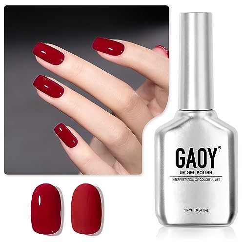 GAOY Jelly Nude Gel Nail Polish, 16ml Sheer Rose Pink Translucent Soak Off Gel Polish, UV Light Cure for Nail Art DIY, 1624 Ocean Song