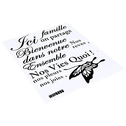 Autocollants muraux deco interieure PVC autocollant 60x74cm