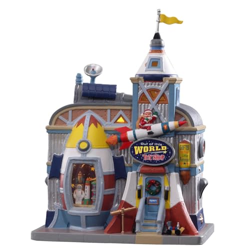 Lemax Out of This World Toy Shop magasin jouets miniature village Noël pile - 2