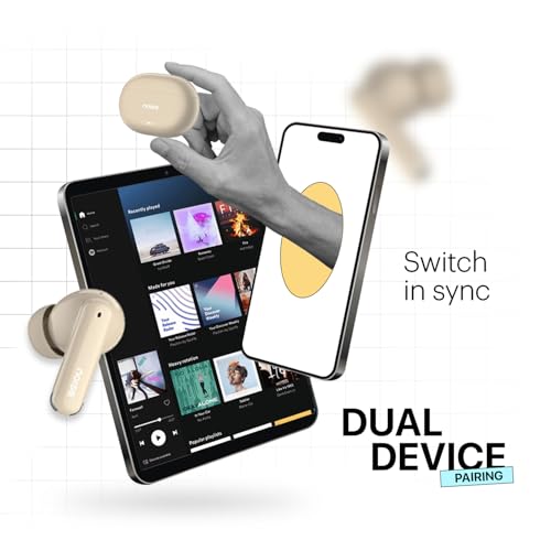 Image of Noise Buds Nuvo in-Ear Truly Wireless Earbuds with 40H of Playtime, Quad mic ENC, Dual Device Pairing, 12mm Driver, BT v5.3 (Ice Blue)