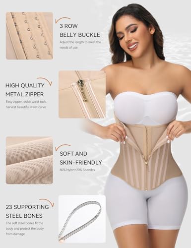 Image of SHAPSHE Waist Trainer for Women Tummy Control Corset Sport Workout Body Shaper Postpartum Belly Band Gym