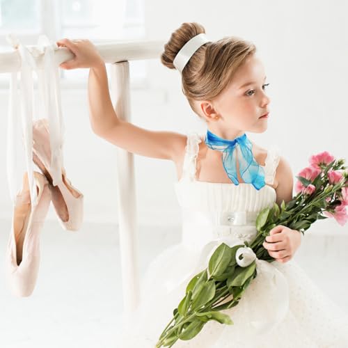 Jucoan 40 Pack Colorful Dance Scarves for Kids, 20 Colors Square Juggling Scarf Actives Scarves, 24 x 24 Inch Soft Ribbon Music Scarves Rhythm Scarves for Children Movement Play4