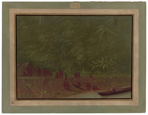 Tableau graffiti art mural George Catlin croquis de bateau style moderne affiche 60x90cm