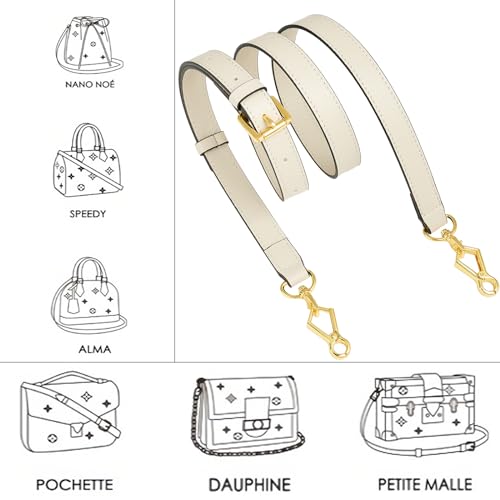 Image of Leather Purse Strap Replacement Crossbody Handbag Long Adjustable