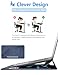 HYZUO 15-16 Zoll Laptop Hülle Laptophülle mit Standfunktion für MacBook Pro 16 M5/M4/M3/M2/M1 Pro/Max 2026-2019, XPS 15, MacBook Pro 15 2015-2012, Samsung Galaxy Book Flex/Pro 15, Navy Blau