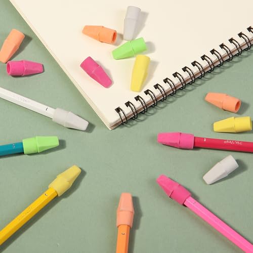 Image of Mr. Pen- Pencil Erasers Toppers, 120 Pack, Colorful, Latex Free, No Smudge | Mr Pen Erasers for Pencils