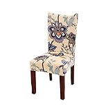 Kaariss Stretch Removable Washable Short Dining Chair Protector Cover Slipcover, 01