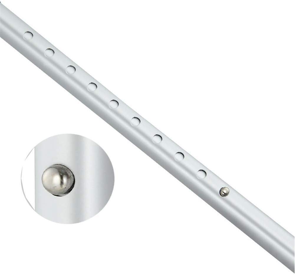Muletas de antebrazo, muletas de antebrazo de aluminio para axilas, muletas de codo ajustables de 34.5-55.5 pulgadas, bastón de agarre ergonómico, muleta de brazo liviano para regalos de padres y