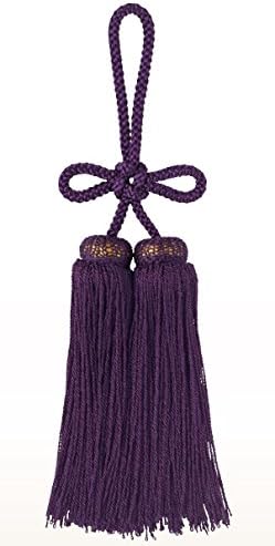 Amazon Tukiesu ツキエス 額受 房 Ts 222 3寸5分 甲貝御殿揚巻房 1個 紫 引き手