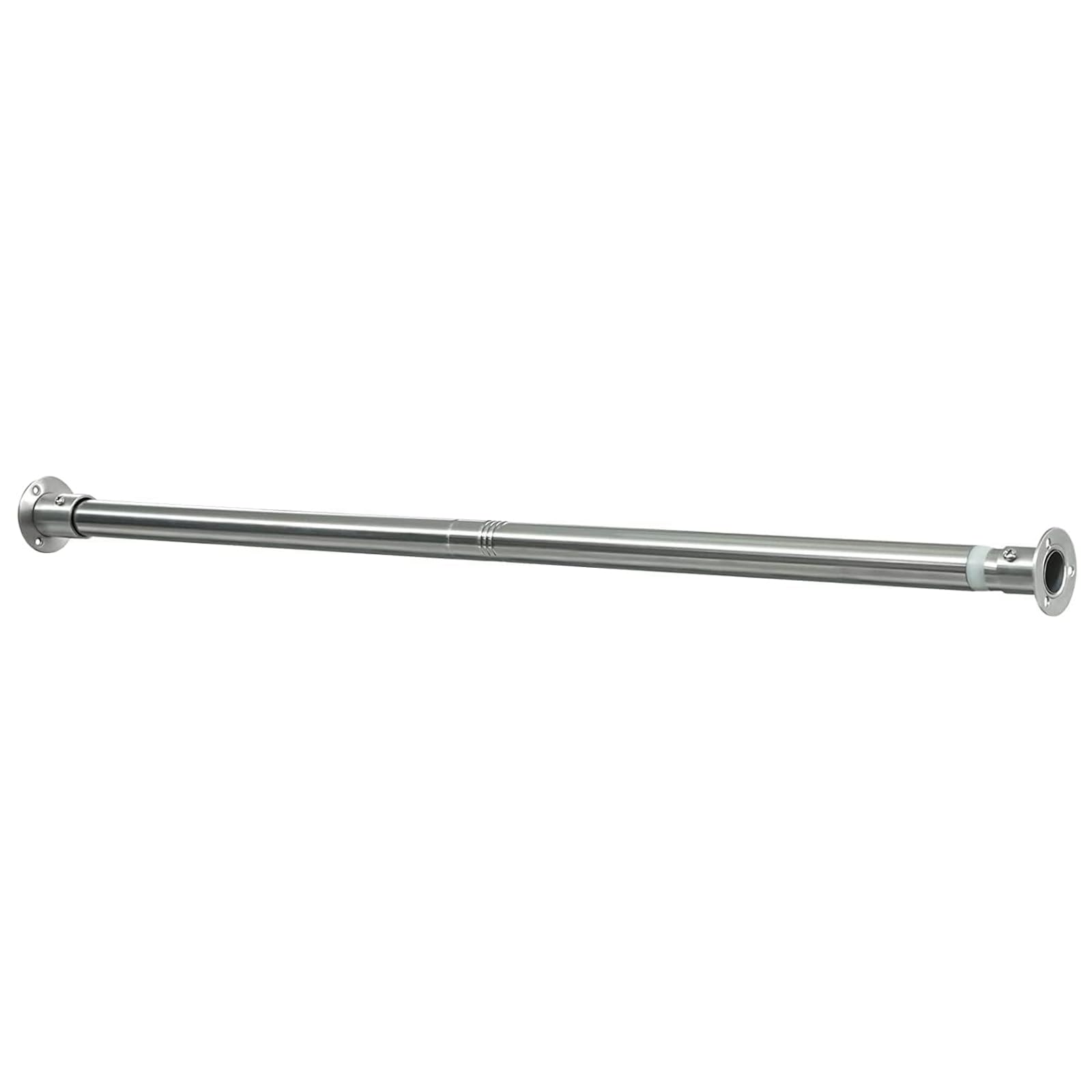 Barra para Armario Extensible, 38-137cm Riel tubo para Ropa Ajustable de Acero Inoxidable para Armario de Dormitorio/Plata