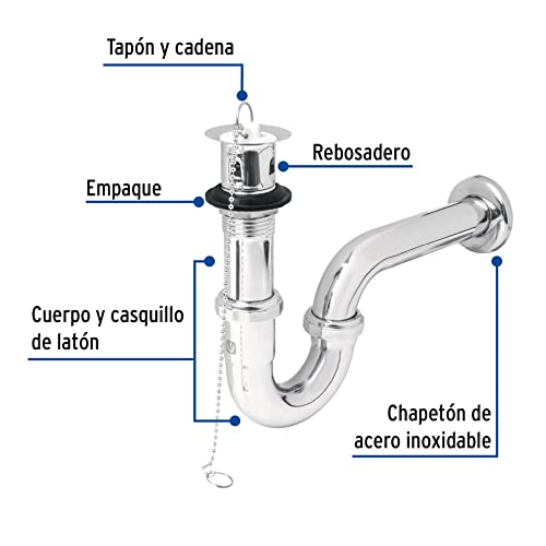 Céspoles de latón para lavabo 20 Imagen adicional