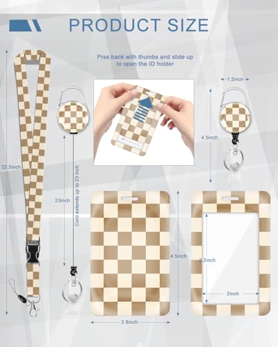 Ceckooty IDBADAGE01 Id Badge Holder With Lanyard And Retractable Clip thumb #2