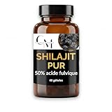 Shilajit Pur Gélules 300 mg – Extrait Standardisé à 50% d’Acide Fulvique – Complément Alimentaire Premium – Énergie & Vitalité – Capsules Véganes Sans Additifs