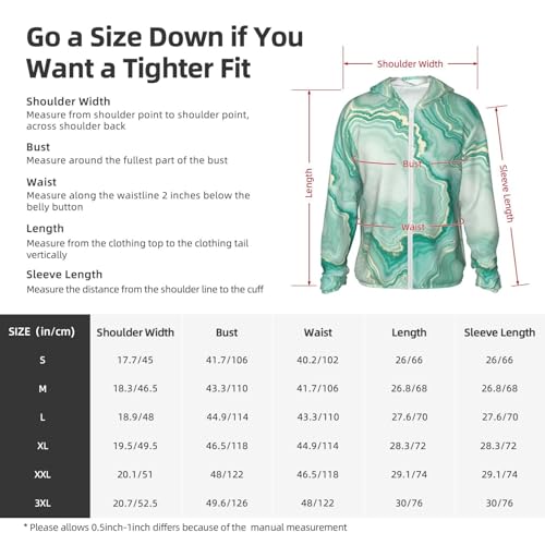 Marble Cherry Long Sleeve Hoodie for Women Men Sun Protection Jacket Hooded Lightweight UV Shirts for Hiking Cycling2
