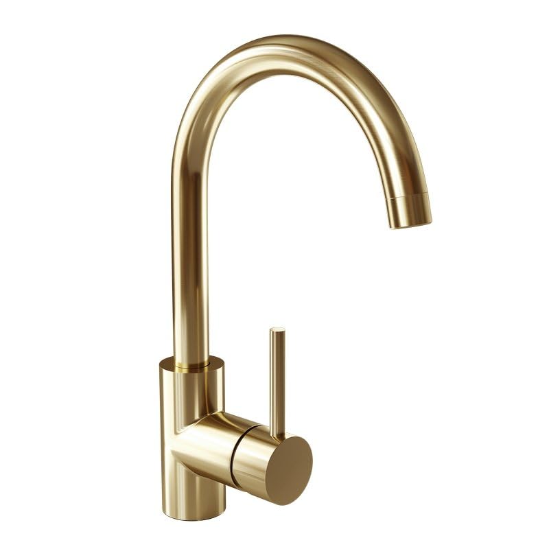 Grifo de Cocina, Mezclador de Cocina de Cobre, Grifo Mezclador con Manguera de Agua Fría y Caliente, Grifo para Fregadero, Grifo de Cocina Alto