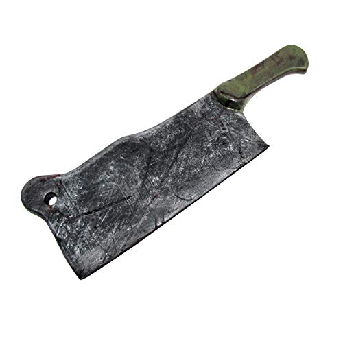 TG,LLC Treasure Gurus Fake Bloody Cleaver Costume Accessory Movie Prop Kitchen Tool Butcher Knife Cosplay Weapon